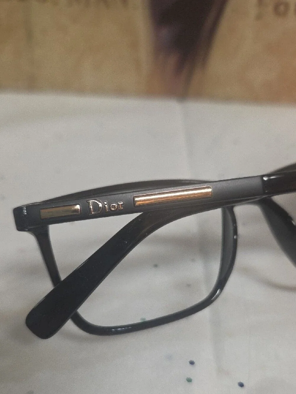 Dior Black Rectangle Eyeglass Frames ONLY